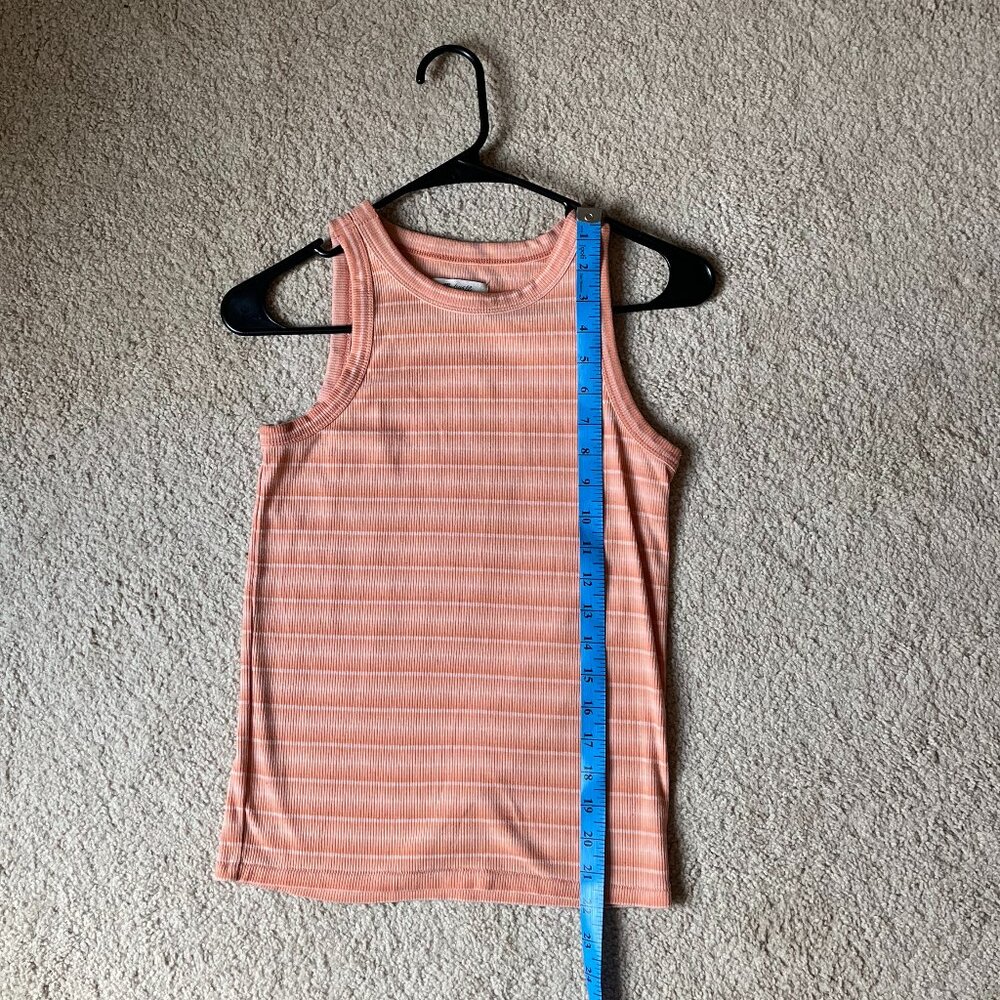 *Madewell* Westville Ribbed Tank Top | Peach Sweet Tulip Color | XXS | EUC - Picture 7 of 13